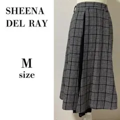 【SHEENA DEL RAY】チェック柄フレアスカート Mサイズ