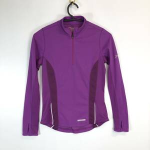 Berghaus バーグハウス ハーフジップ 長袖シャツ 34148 W Active LS Zip パープル系 レディース3サイズ