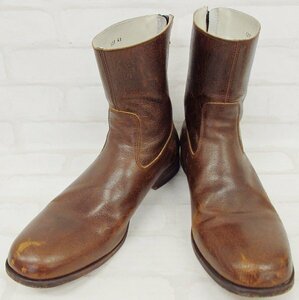 1S1829■JUNHASHIMOTO BACK ZIPPERED BOOTS S21 ジュンハシモト