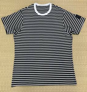 【未使用】【新品】yohjiyamamoto pour homme ヨウジヤマモト レギュレーション　黒×白　ボーダーTシャツ