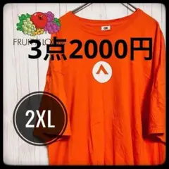 ◆ FRUIT OF THE LOOM ◆ Tシャツ オレンジ 2XL US古着