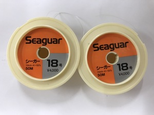 [ 処分品]　【 連結】 シーガー　Seaguar　18号　50m　クリア　2点　送料無料　L183