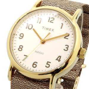 訳有特価！動かない【TIMEX タイメックス】TW2R92300 新品未使用 レディース ウィークエンダー メタリックゴールド 金色 クォーツ