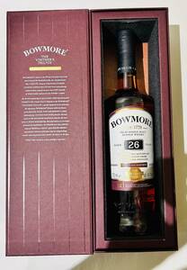 【GMF36SH】1円スタート BOWMORE ボウモア ISLAY SINGLE MALT スコッチウイスキー 26年 700ml 48,7％ EST.1779 未開栓