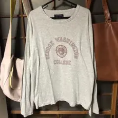 【Wネーム】GENERAL SUPPLY×ヘルスニット カレッジプリントロンT