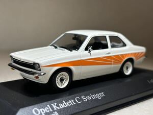 1/43 「オペル カデットC スウィンガー」ホワイト 1973年 「いすゞ ジェミニ クーペ」 兄弟車 ミニチャンプス製 430 045607