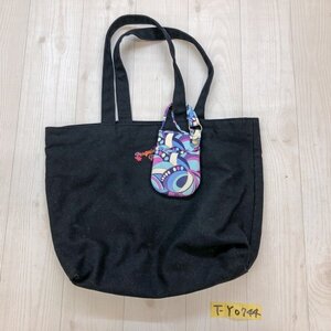 Penguin girl by Munsingwear マンシングウェア レディース ミニポーチ付き ショルダー トートバッグ 黒