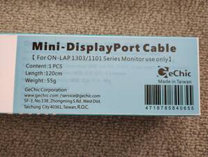 GeChic　Mini-Display Port Cable 　120cm　未使用　送料込み