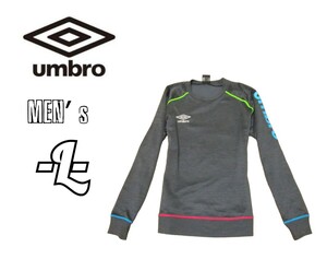 メンズL◇UMBRO◇スゥエットシャツ トレーナー gray