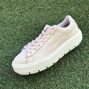 美品25 PUMA BASKET PLATFORM TRACE SOFT WN