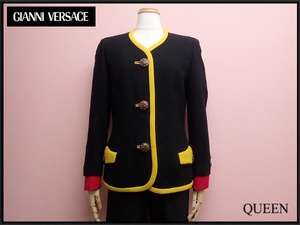 GIANNI VERSACE ジャケット□ジャンニヴェルサーチ/イタリア製/ビンテージ/@A1/24*3*1-5