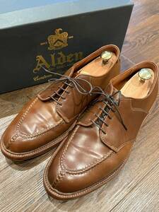 極美品 ALDEN AC-1 D6603 11.5EE ウィスキーシェルコードバン サドルNST バリーラスト Alden of Carmel オールデン 大きいサイズ