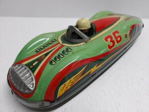 増田屋 SUPER SONIC RACE CAR No.36 1950年代 当時物 フリクション レーサー ブリキ 車 雑貨