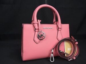 ■新品■未使用■ MICHAEL KORS マイケルコース レザー 2WAY ハンドバッグ トート ショルダー 斜め掛けかばん ピンク系 BL4043