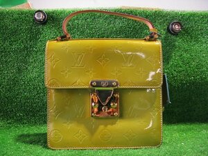 『psi』 Louis Vuitton (ルイ・ヴィトン) ? スプリングストリートハンドバッグ モノグラムヴェルニ ライムイエロー ハンドバッグ 難有り品