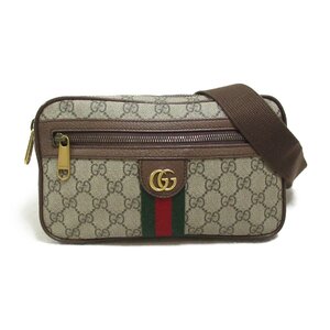 グッチ GGスプリーム ウエストバッグ ボディバッグ ブランドオフ GUCCI PVCコーティングキャンバス ウエストバッグ ボディバッグ コーティ