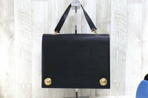 【ト萬】Chloe クロエ チェーン ショルダーバッグ ハンドバッグ 2way ブラック 黒 レザー SA000RNP23