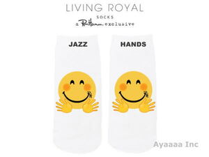 ☆完売☆　限定コラボ！Ron Herman x Living Royal ロンハーマン US限定 ソックス Jazz Hands♪　LAから最新本物をお届け！