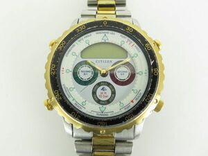 シチズン　CITIZEN　腕時計　C050-088387　プロマスター　ヨットマスター　お洒落な　ゴールド×シルバーカラー　ヴィンテージ　F10