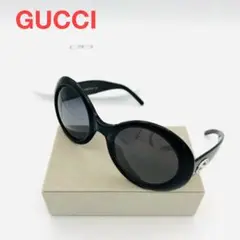 GUCCI グッチ サングラス メガネ デカレンズ GGマーク 黒 ケース付き