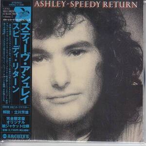 紙ジャケ STEVE ASHLEY / SPEEDY RETURN（国内盤CD）