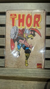 マイティ・ソー★THE MIGHTY THOR★アメコミヒーロー★レトロ調★アメリカンブリキ看板　マーベル