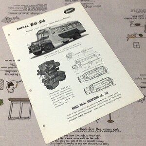 〓★〓旧車ボンネットバスカタログ　ミンセイ『minsei MODEL BS-24』［54.1-2.～169］1954年　　関東バス