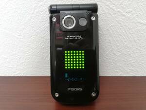 NTTdocomo ドコモ FOMA P901is ブラック×スモーク Panasonic パナソニック製 中古携帯電話 ガラケー 折り畳み
