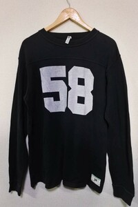 more about less L/S Tee size M モアアバウトレス 長袖 Tシャツ カットソー ナンバリング ブラック