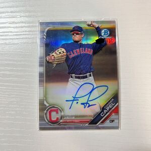 2019 Bowman Chrome Conner Capel refractor auto 499枚限定