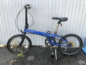 現状品 L-073 DAHON/ダホン SPEED8 8速　クロモリ　折り畳み自転車 