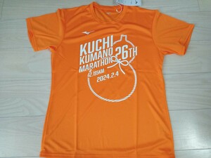 紀州口熊野マラソンTシャツ 2024 Ｍサイズ ミズノ製 新品未使用品/ランニング　スポーツ　ジョギング　記念品　半袖 