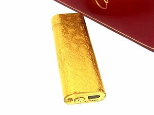 1円 Cartier カルティエ オーバル 高級ガスライター ローラーガスライター 喫煙グッズ 喫煙具 レディース メンズ ゴールド系 FD0886