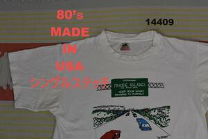 80’ｓ Tシャツ 14409 USA製 シングルステッチ ビンテージ 90