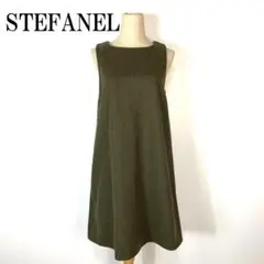 STEFANEL ステファネル ノースリーブワンピース グリーン B3168