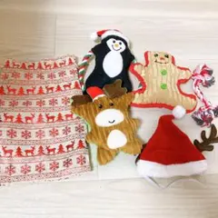 ❣️新品❣️ 犬用噛むおもちゃ ぬいぐるみ オーナメント クリスマス