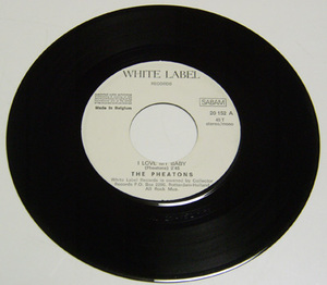 45rpm/ I LOVE MY BABY - THE PHEATONS/ CINDY LOU - NARVEL FELTS/ 50