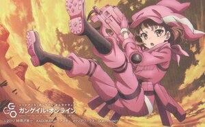 ★ソードアート・オンラインオルタナティブ ガンゲイル・オンライン　時雨沢恵一★テレカ５０度数未使用vr_194