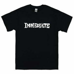 [Lサイズ]Immediate（イミディエイト） Records ロゴTシャツ ブラック