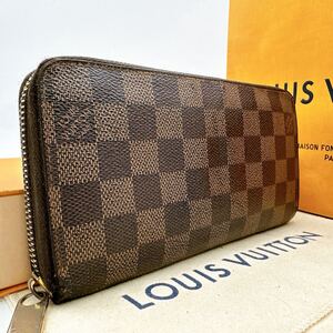 3723【美品】LOUIS VUITTON ルイヴィトン ダミエ ジッピーウォレット ラウンドファスナー 長財布 ウォレット N60015/CA0089