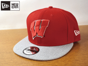 1円スタート!【未使用品】(フリーサイズ)NEW ERA 9FIFTY WISCONSIN BADGERS バジャーズ USカレッジ ニューエラ キャップ 帽子 K391