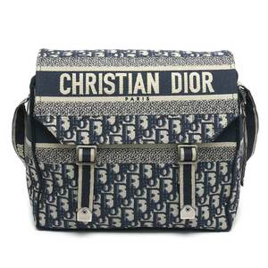 Christian Dior ディオールキャンプ メッセンジャーバッグ オブリーク ネイビー ショルダーバッグ