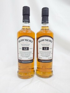 未開栓 BOWMORE 12年 ボウモア ウイスキー 40% 350ml SCOTCH WHISKY 古酒 ②Lh3.20