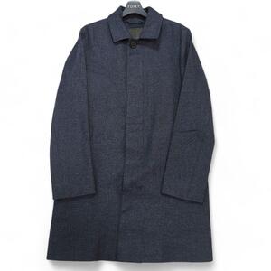 ★MACKINTOSH★ダンケルド ウール ステンカラーコート★ネイビー紺★マッキントッシュ MACKINTOSH DUNKELD メンズ チェスターコート 