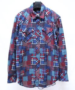 20AW Engineered Garments エンジニアードガーメンツ Western Shirt Patchwork Print ウエスタン シャツ S パッチワーク プリント