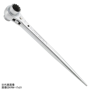 TOP (トップ工業) ラチェットレンチ タフガチャ KRM-17X21 極厚シノ 強化ピン 17mm × 21mm 燕三条 日本製