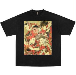 SLAMDUNK スラムダンク Tシャツ 浮世絵 ブラック