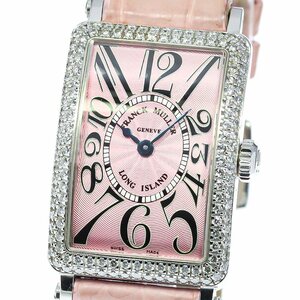 フランクミュラー FRANCK MULLER 900QZD ロングアイランド K18WG ダイヤベゼル クォーツ レディース _762585