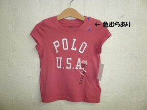 【訳あり/色むらあり】NY/新品/即決☆POLO　Ralph Lauren/ラルフローレン☆ 3歳用/100/ロゴプリントTシャツ