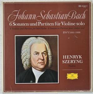 J.S.バッハ：無伴奏ヴァイオリンのためのソナタとパルティータ ヘンリク・シェリング ３枚組12吋LP